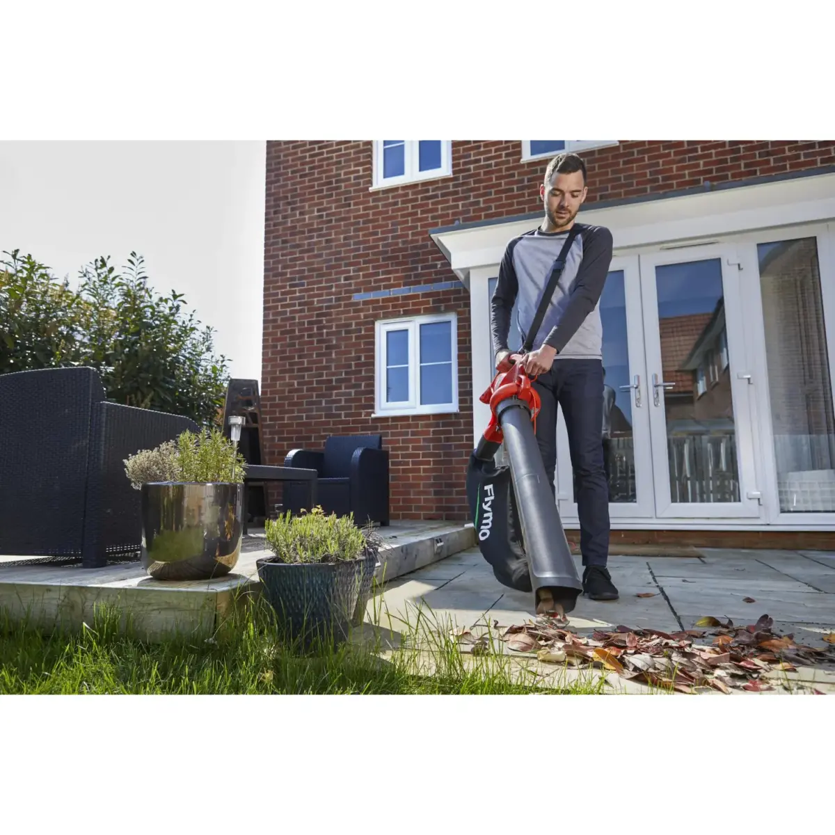 Flymo PowerVac Corded Leaf Blower and Garden Vac