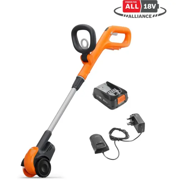 Flymo 18V EasiWeeder Cordless Weed Brush Battery Kit