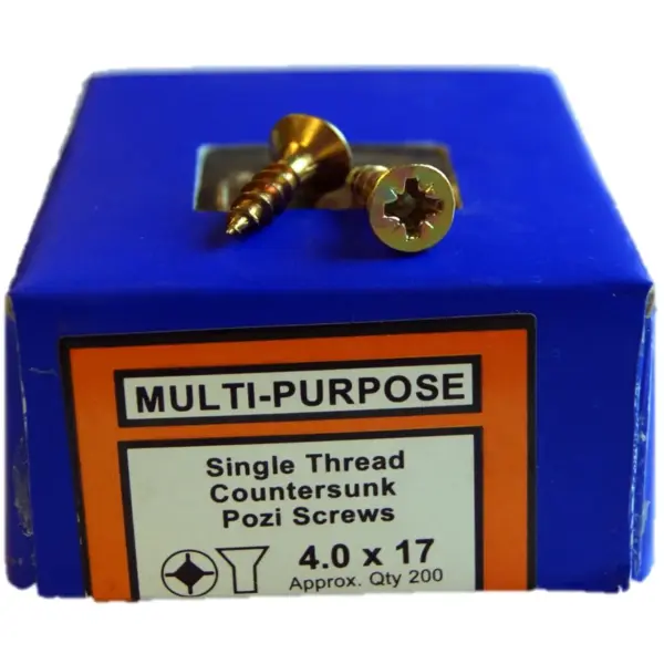 4 x17mm CSK Head Pozi YZP