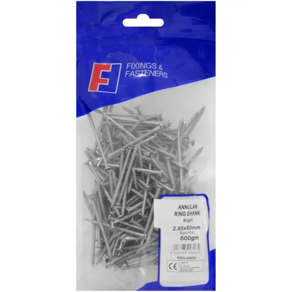 FOR0177 Forgefix 500g Annular Ring Nails 50mm(2.5")