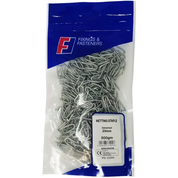 FOR0179 Forgefix 500g Netting Staples GALV 25mm(3/4"