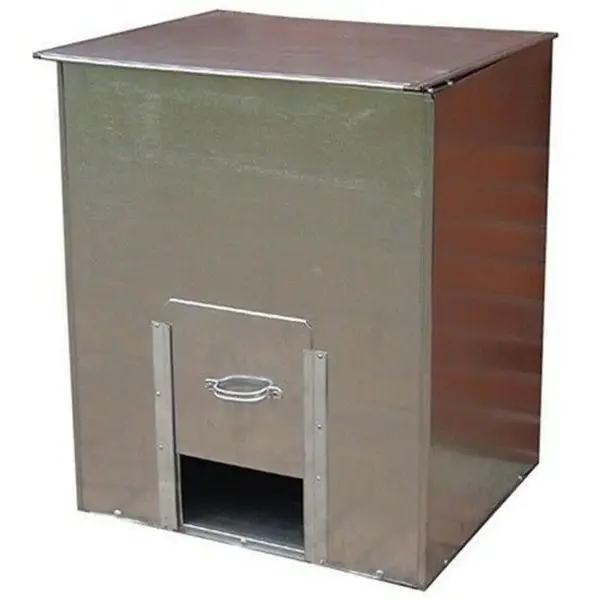 Coal Bunker Galvanised 78x64cm