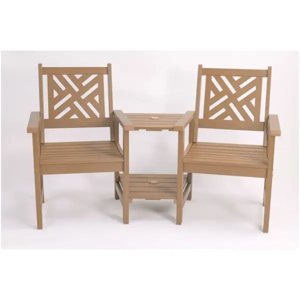 Afton Companion Bench Polyteak