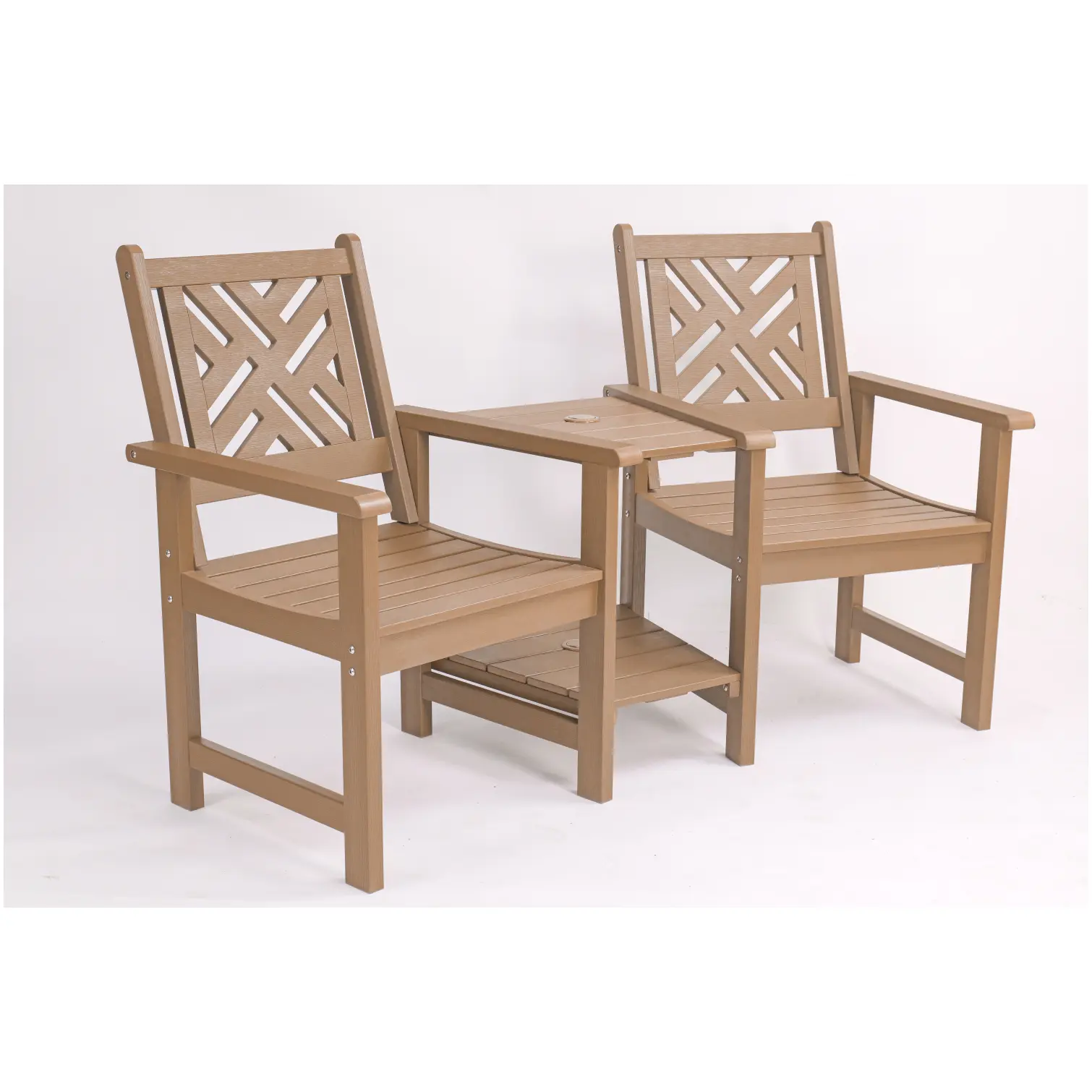Afton Companion Bench Polyteak