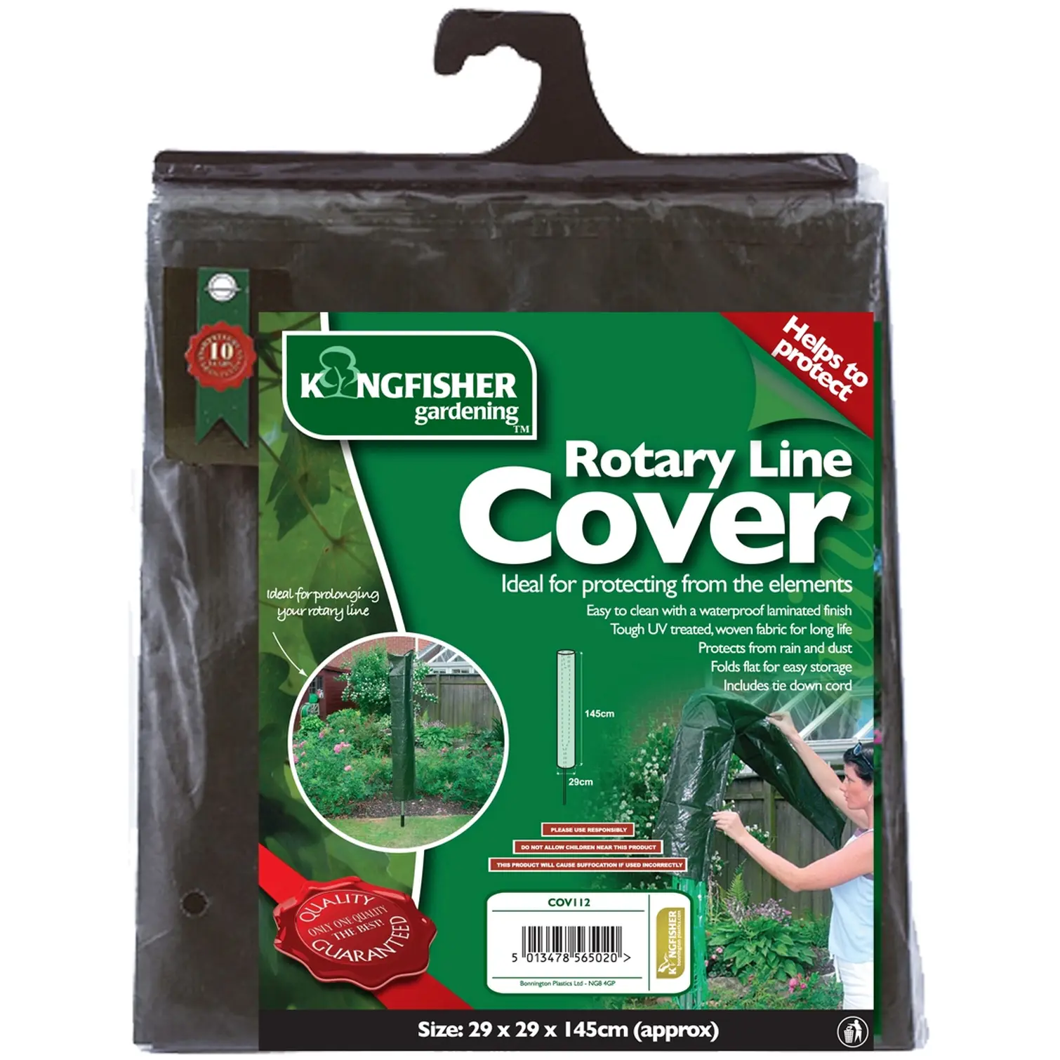 Kingfisher Rotary Line Cover Green
