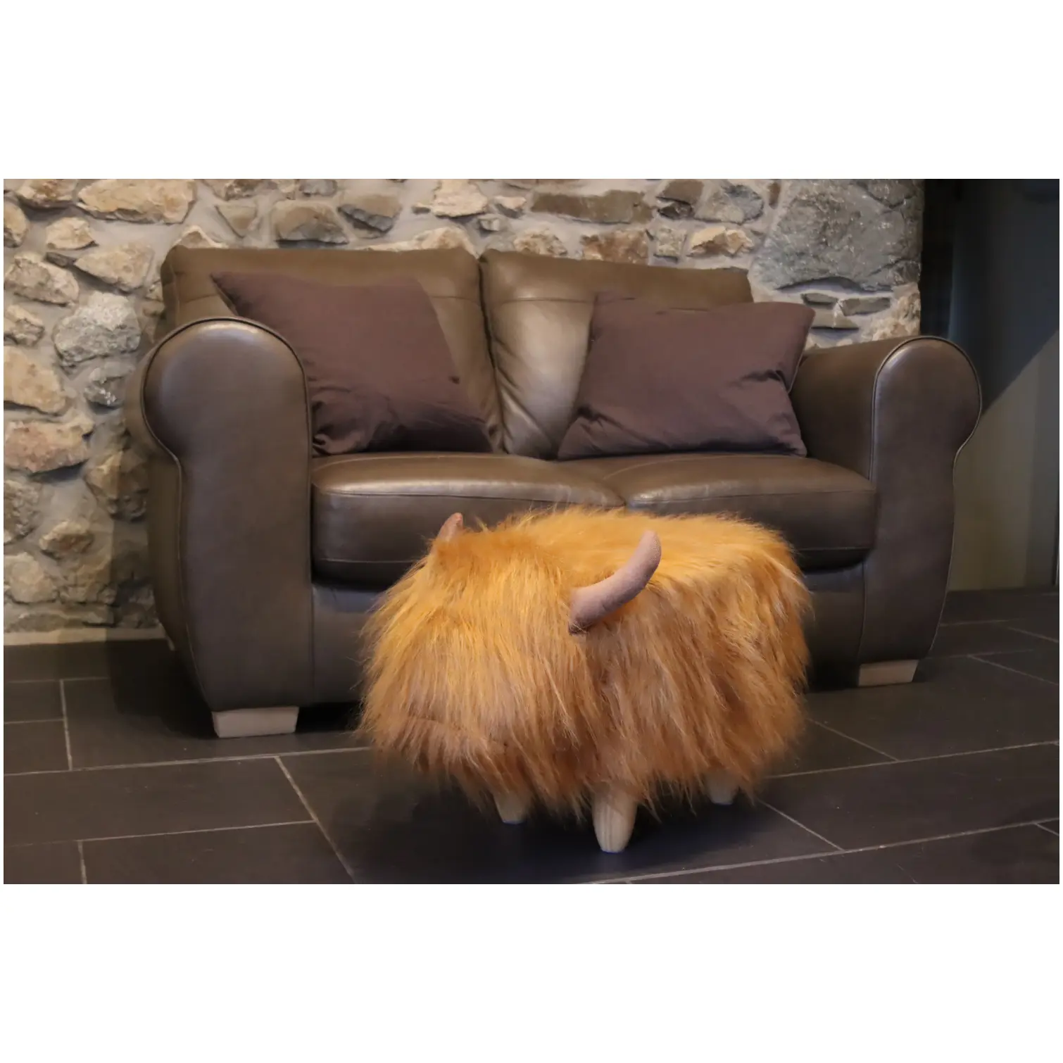 Dillis the Highland Cow Footstool
