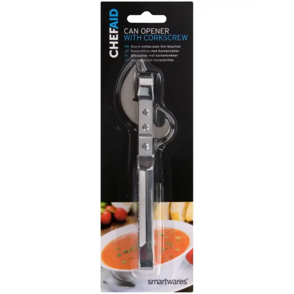 Chef Aid Can Opener With Corkscrew