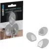 Chef Aid Small Stainless Steel Self Stick Oval Hooks 3 Pack