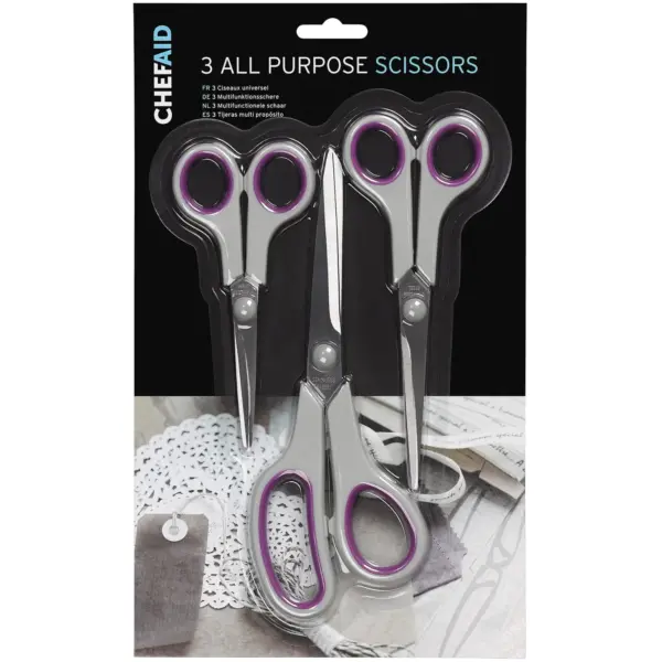 Chef Aid All Purpose Scissor Set 3 Pack