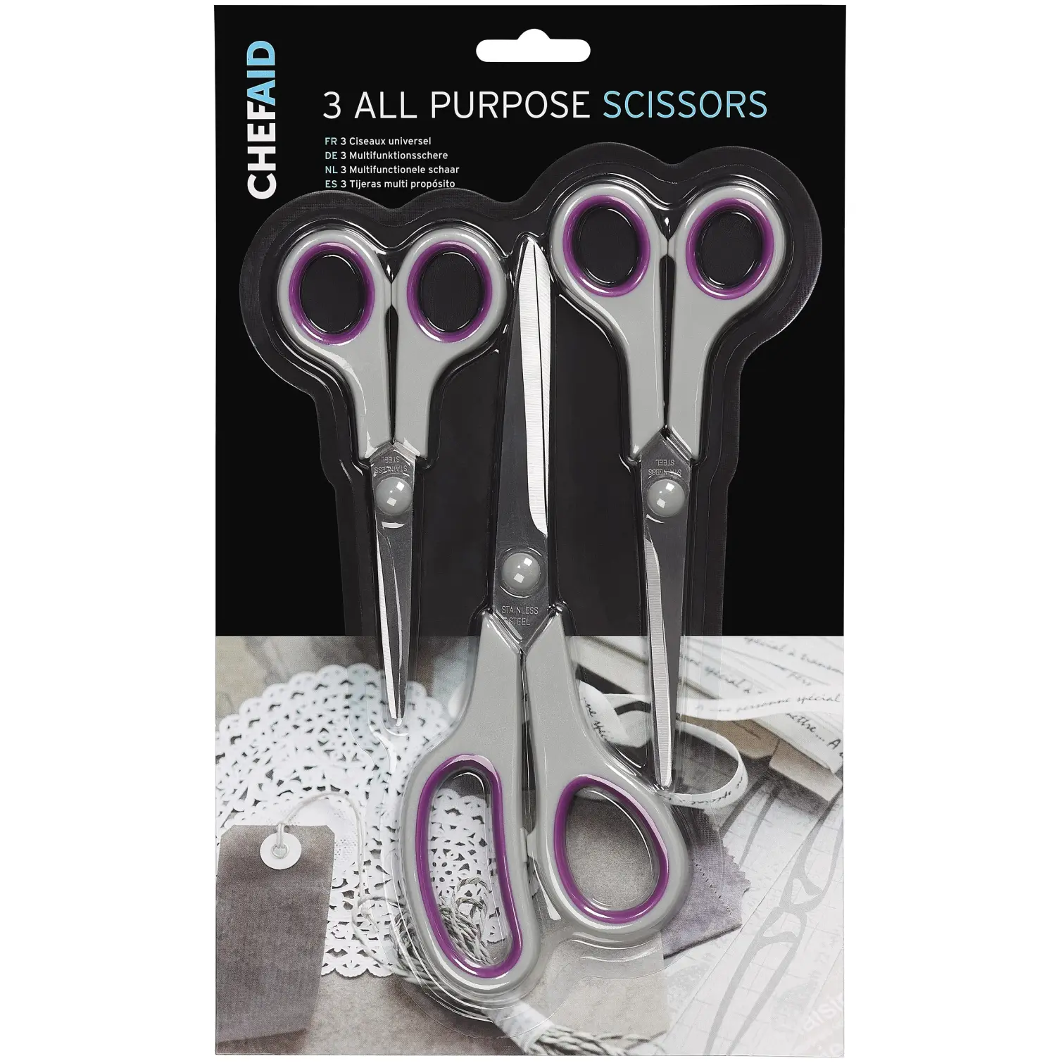 Chef Aid All Purpose Scissor Set 3 Pack