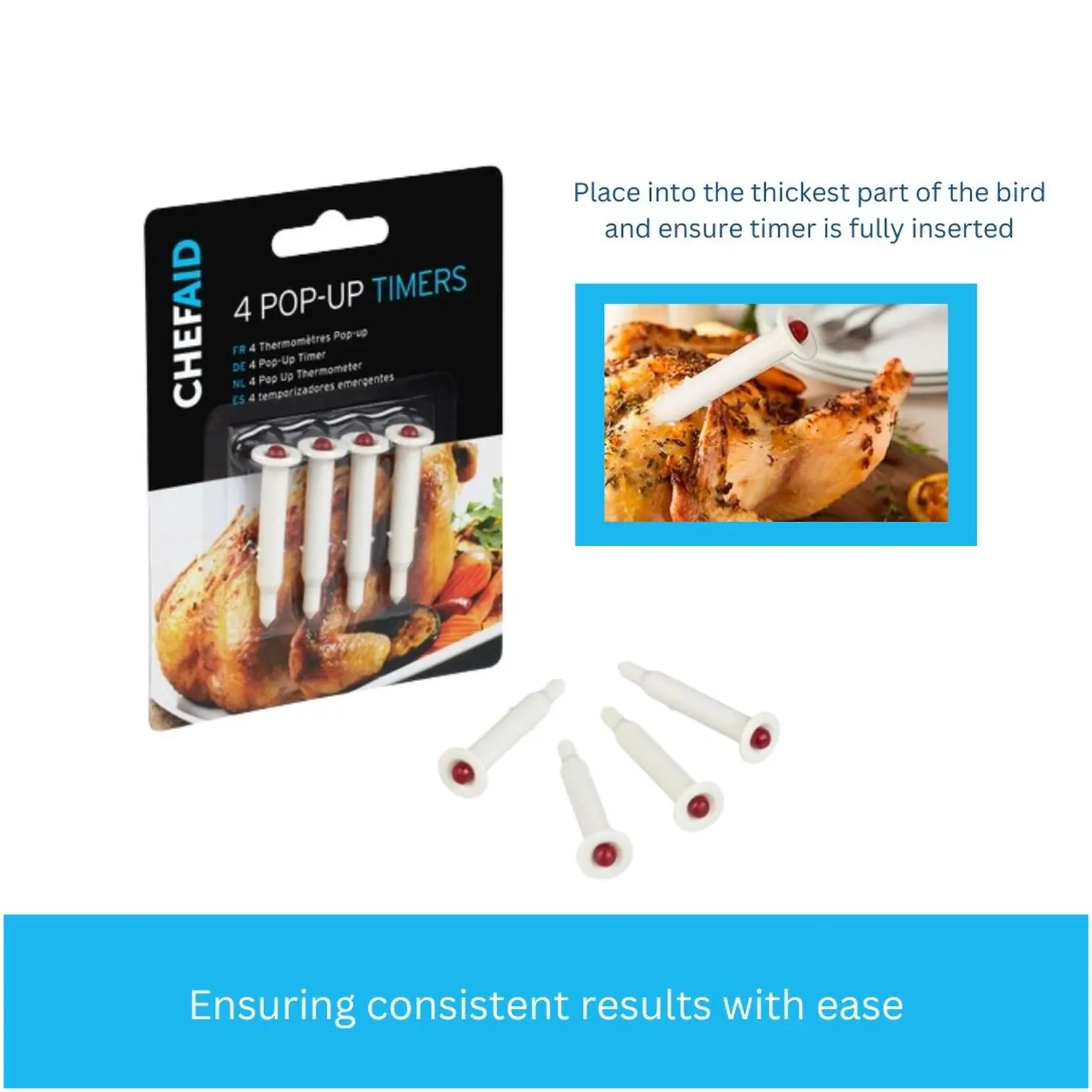 GEO0273_7 Chef Aid Pop Up Timers 4 Pack