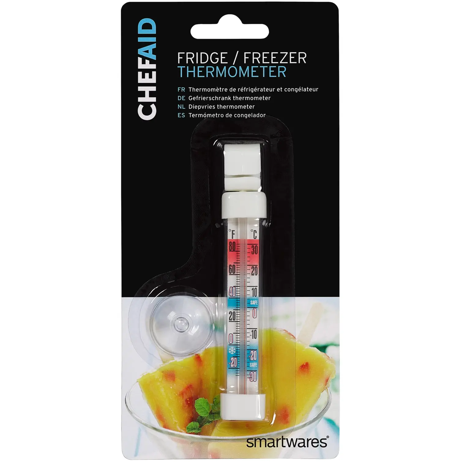 GEO0280 Chef Aid Vertical Fridge/Freezer Thermometer