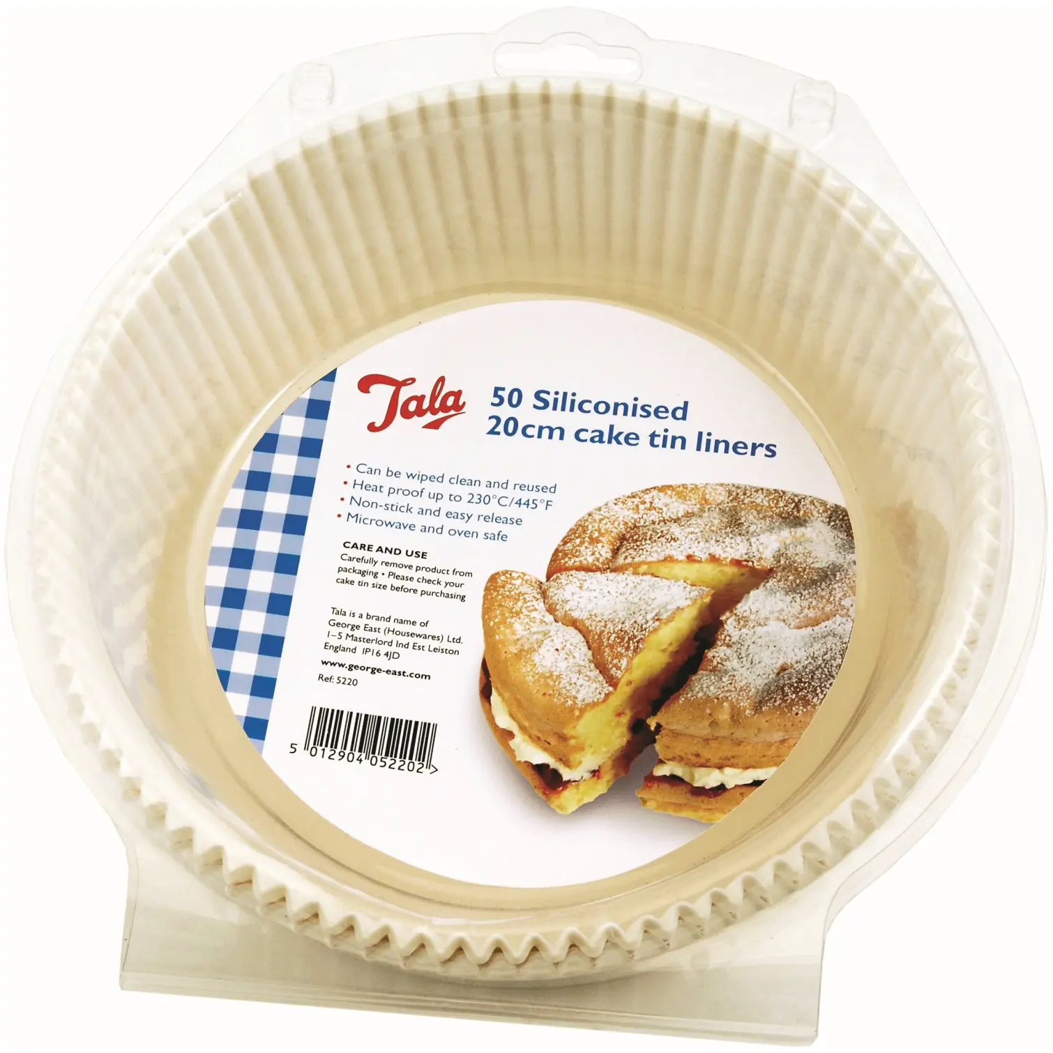 GEO0287 Tala 18cm (7") Cake Tin Liners 50 Pack
