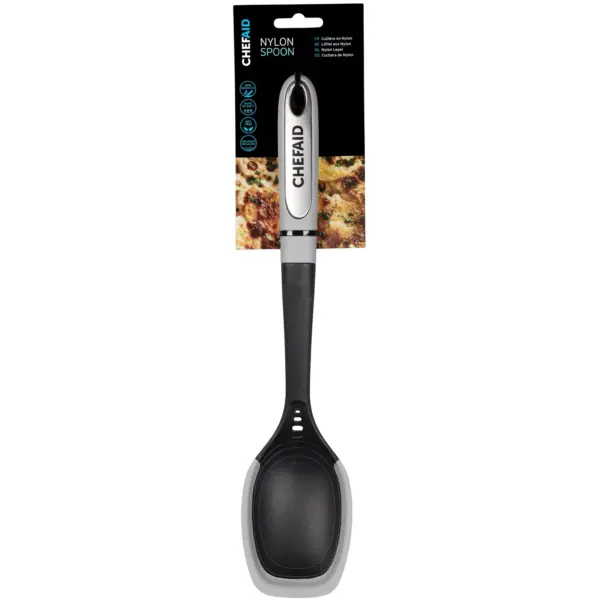 Chef Aid Nylon Spoon With Silicone Edge and Measure
