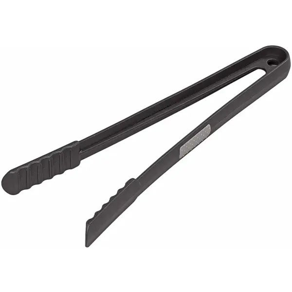 GEO0407 Chef Aid Black Nylon Tongs