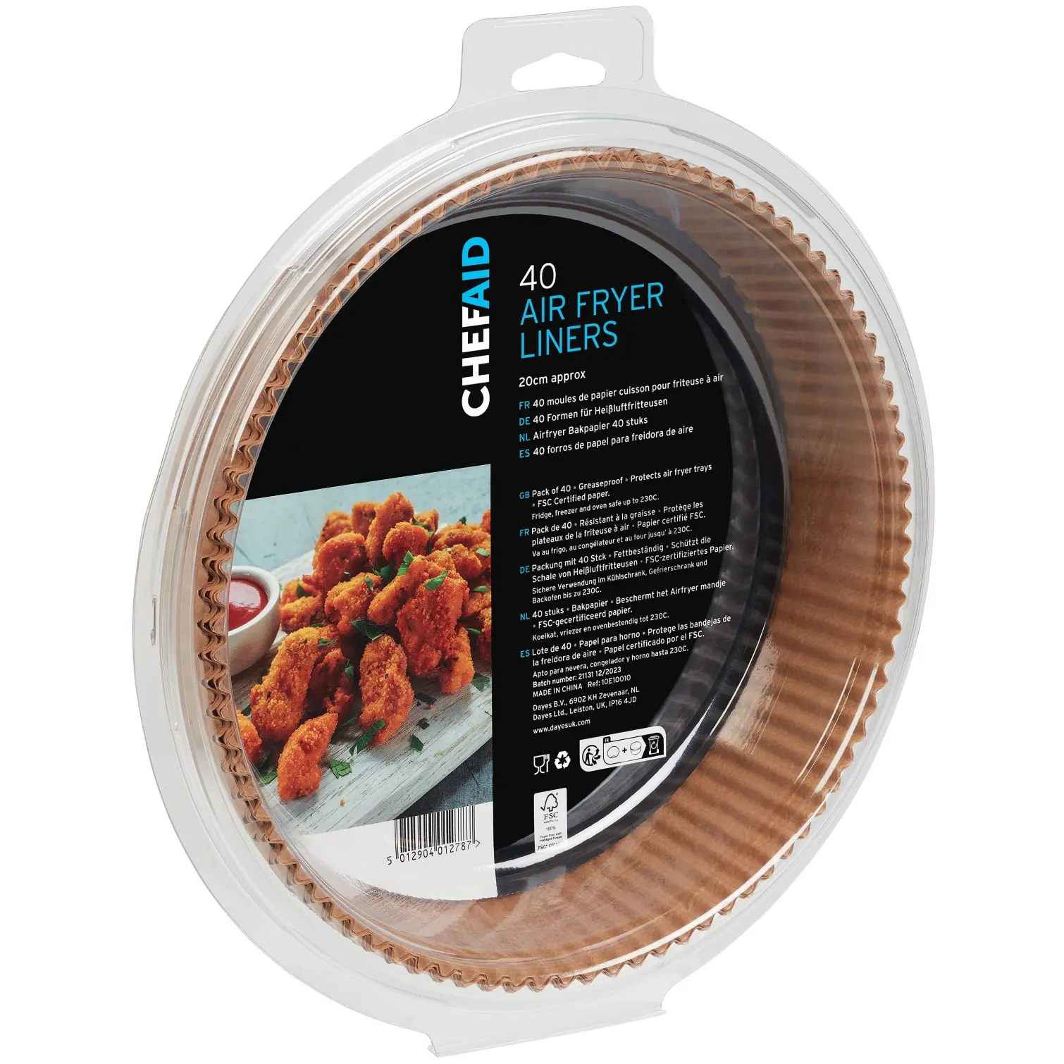 Chef Aid Air Fryer Liners 20cm 40 Pack