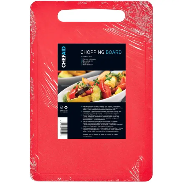 GEO0525 Chef Aid Red Chopping Board 30x25cm