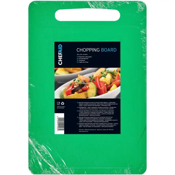 GEO0526 Chef Aid Green Chopping Board 35x25cm