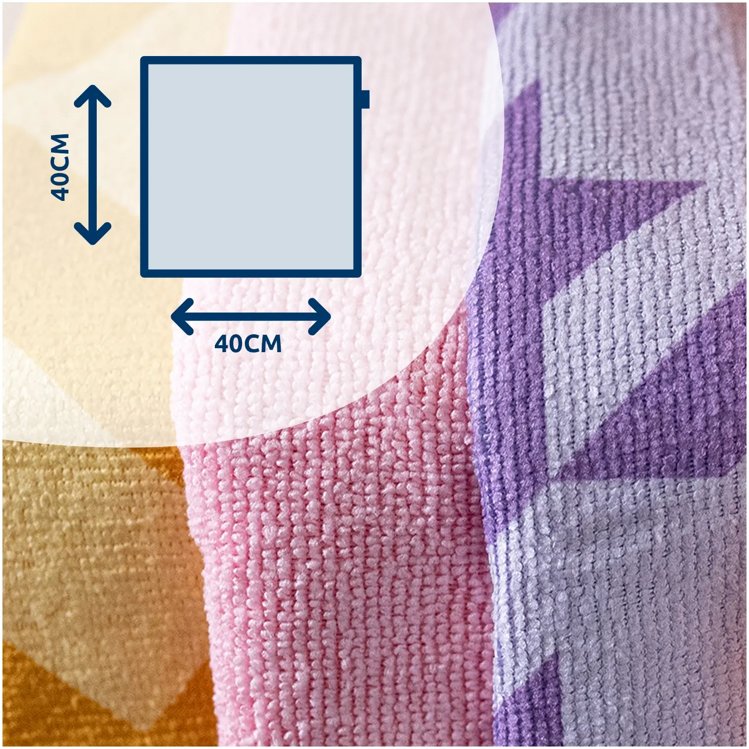 GEO0629_2 Sorbo Microfibre Cloths Pastel Prints Pack of 5