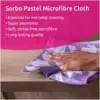 GEO0629_5 Sorbo Microfibre Cloths Pastel Prints Pack of 5