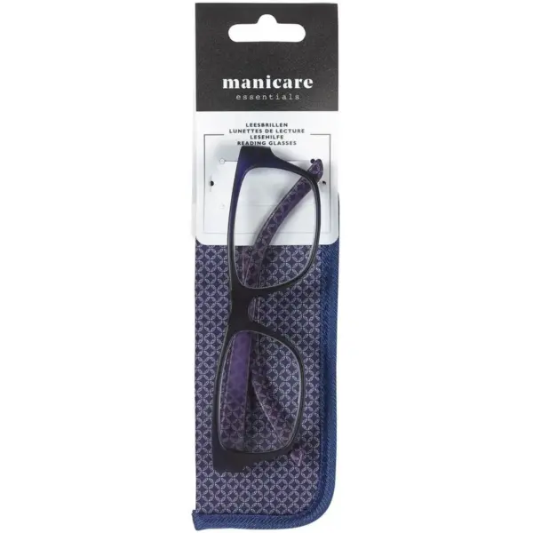 Manicare Reading Glasses Blue/Geo +1