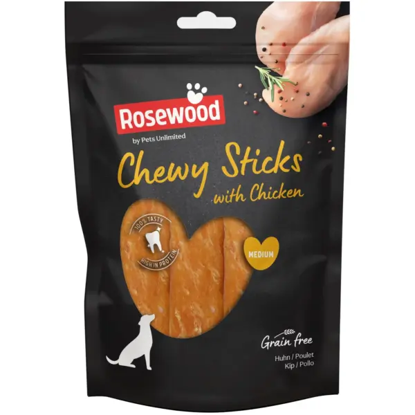 GEO1027 Rosewood Dog Medium Chewy Sticks Chicken