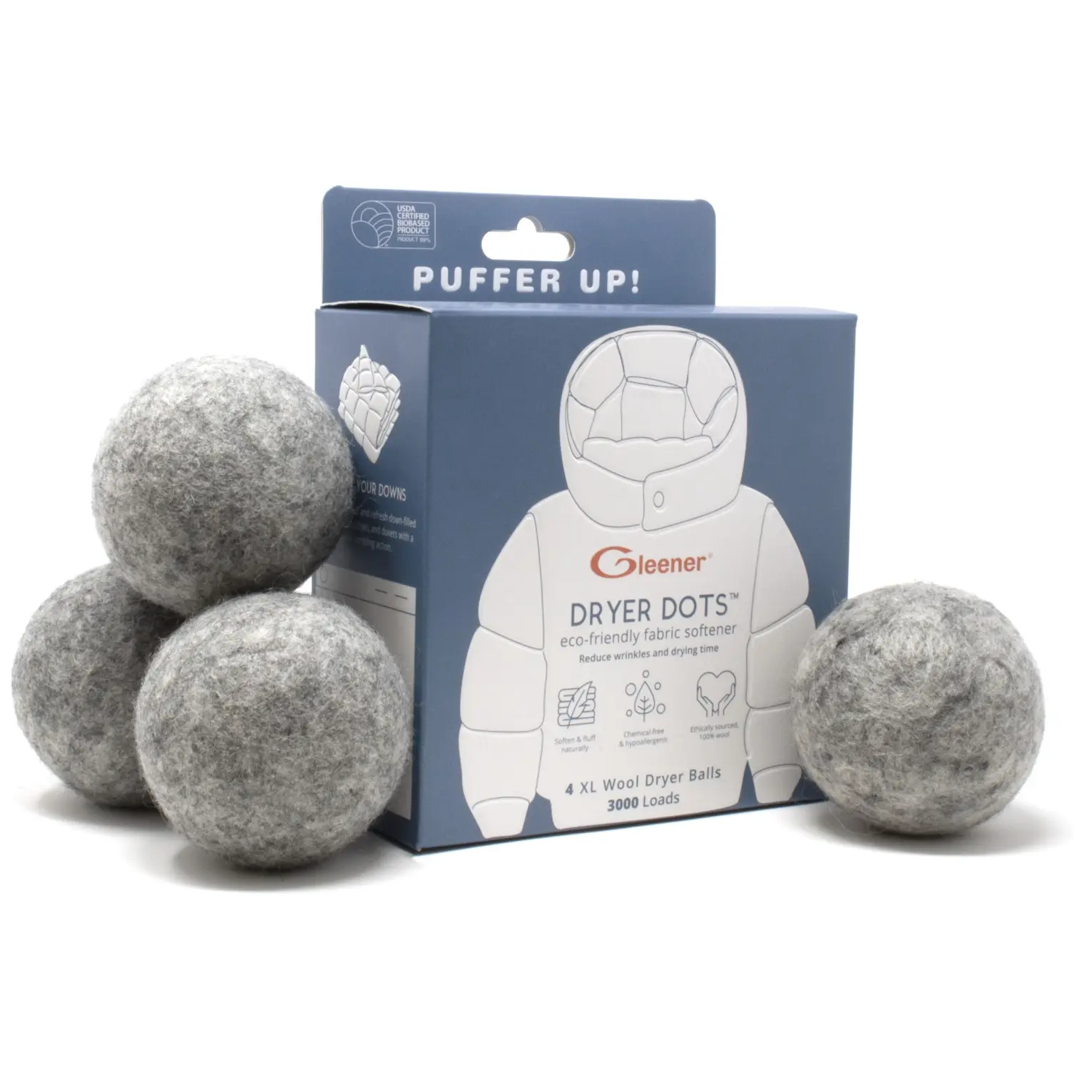 GER0005 Gleener Puffer Up Dryer Dots Pack Of 4