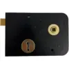 GIB0036 Gibbons 15cm Right-Hand Rim Lock Black
