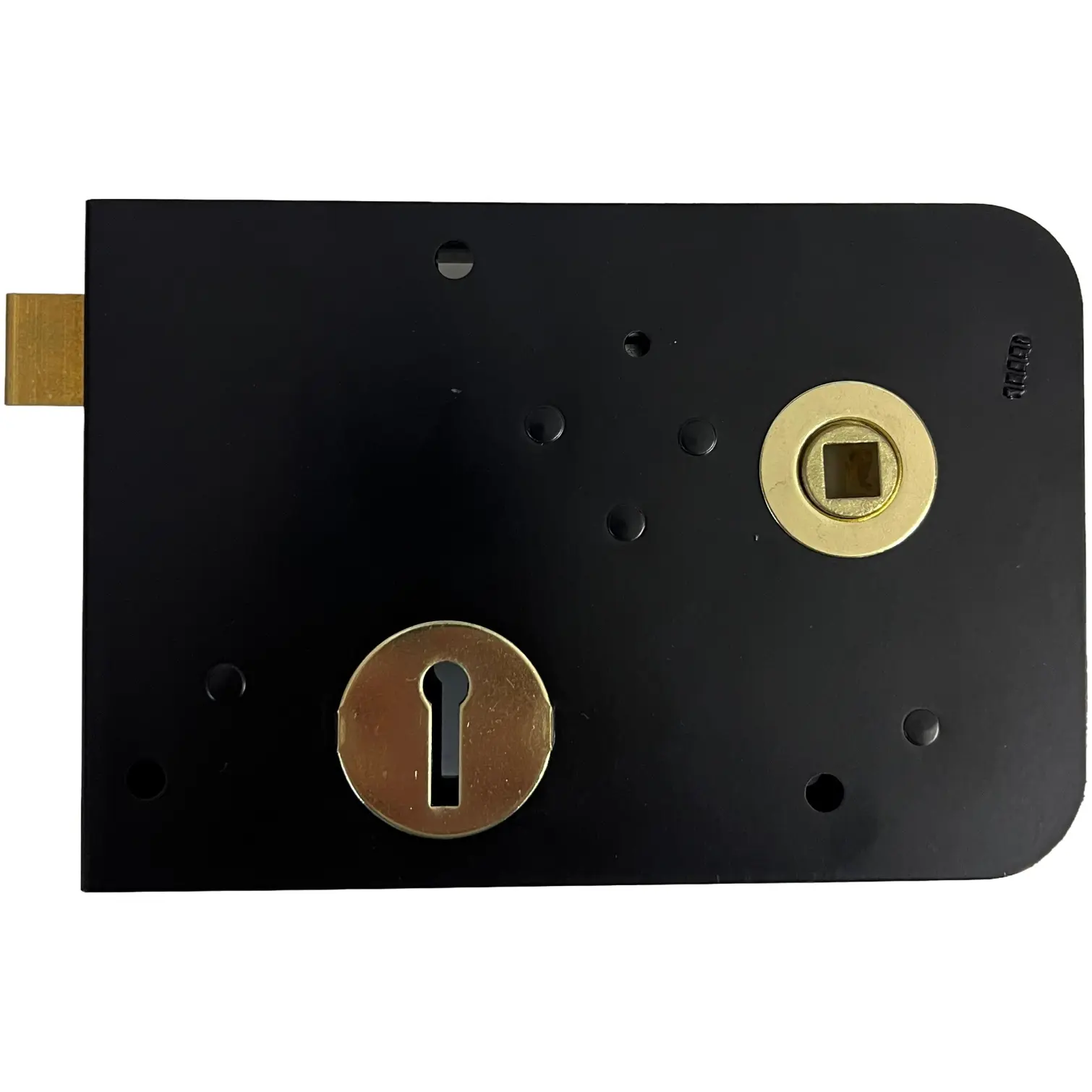 GIB0036 Gibbons 15cm Right-Hand Rim Lock Black