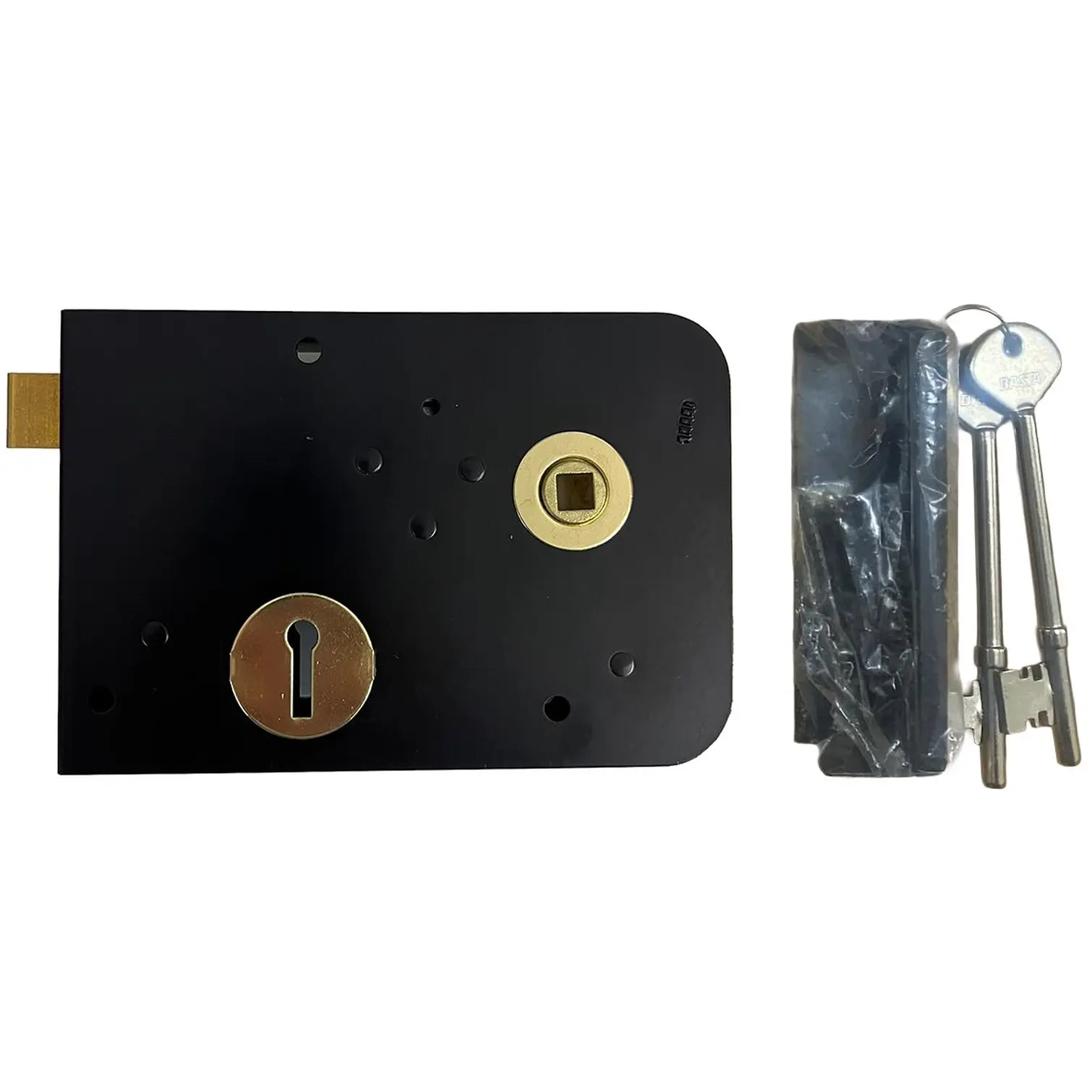 GIB0036_1 Gibbons 15cm Right-Hand Rim Lock Black