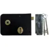 GIB0037_1 Gibbons 15cm Left-Hand Rim Lock Black