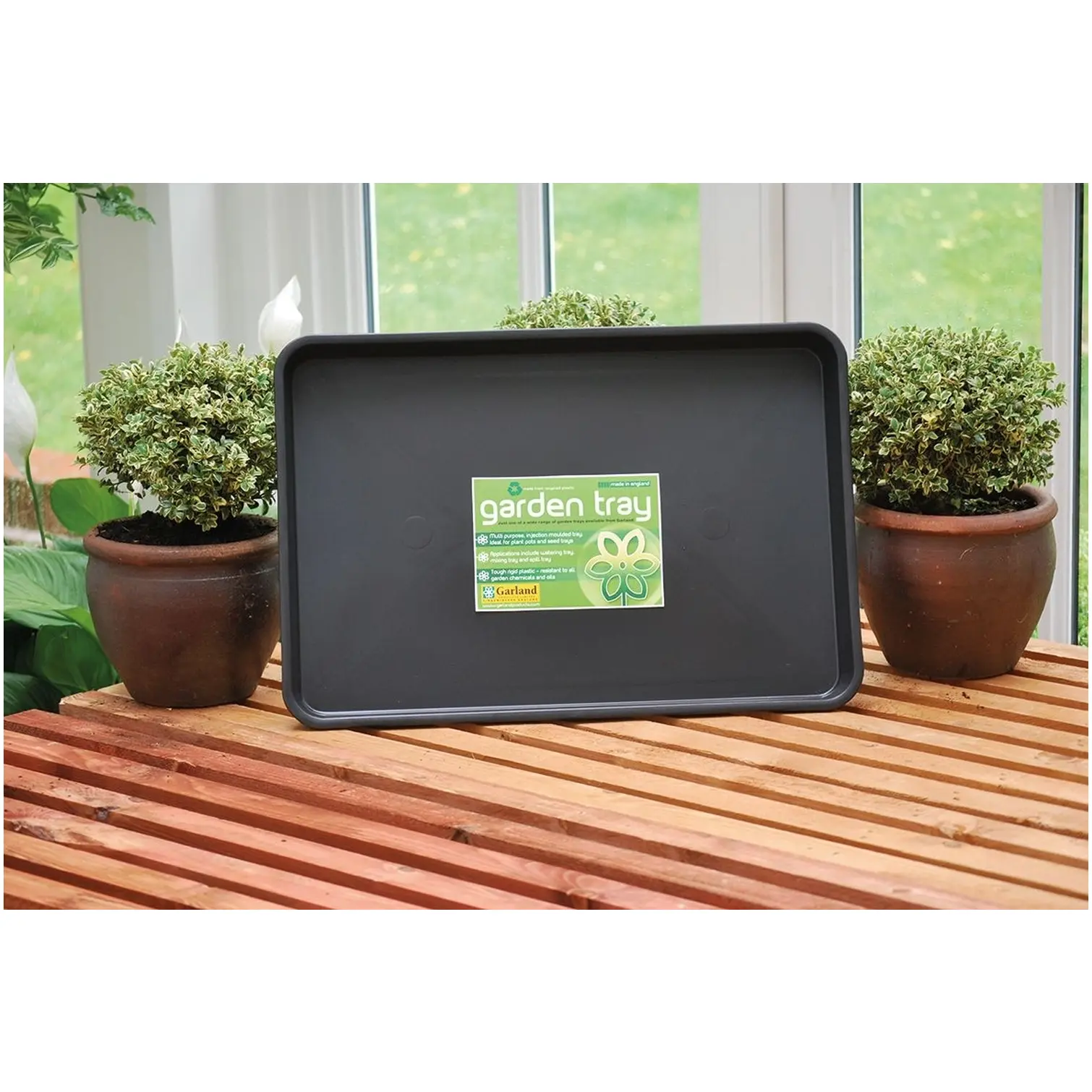 GLD0003_1 Garland Standard Gravel Tray Black 57 x 38.5 x 5cm