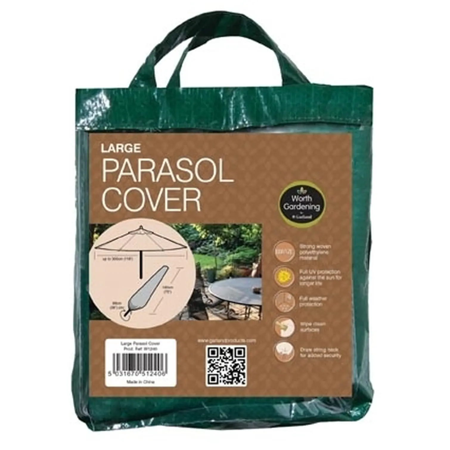 Garland Parasol Cover Large 190cm