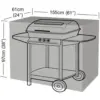 GLD0121_2 Wagon Barbecue Cover Large