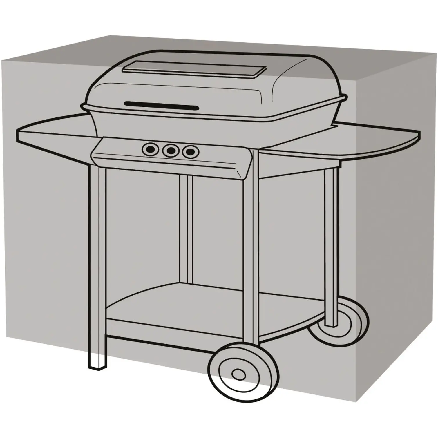GLD0121_3 Wagon Barbecue Cover Large