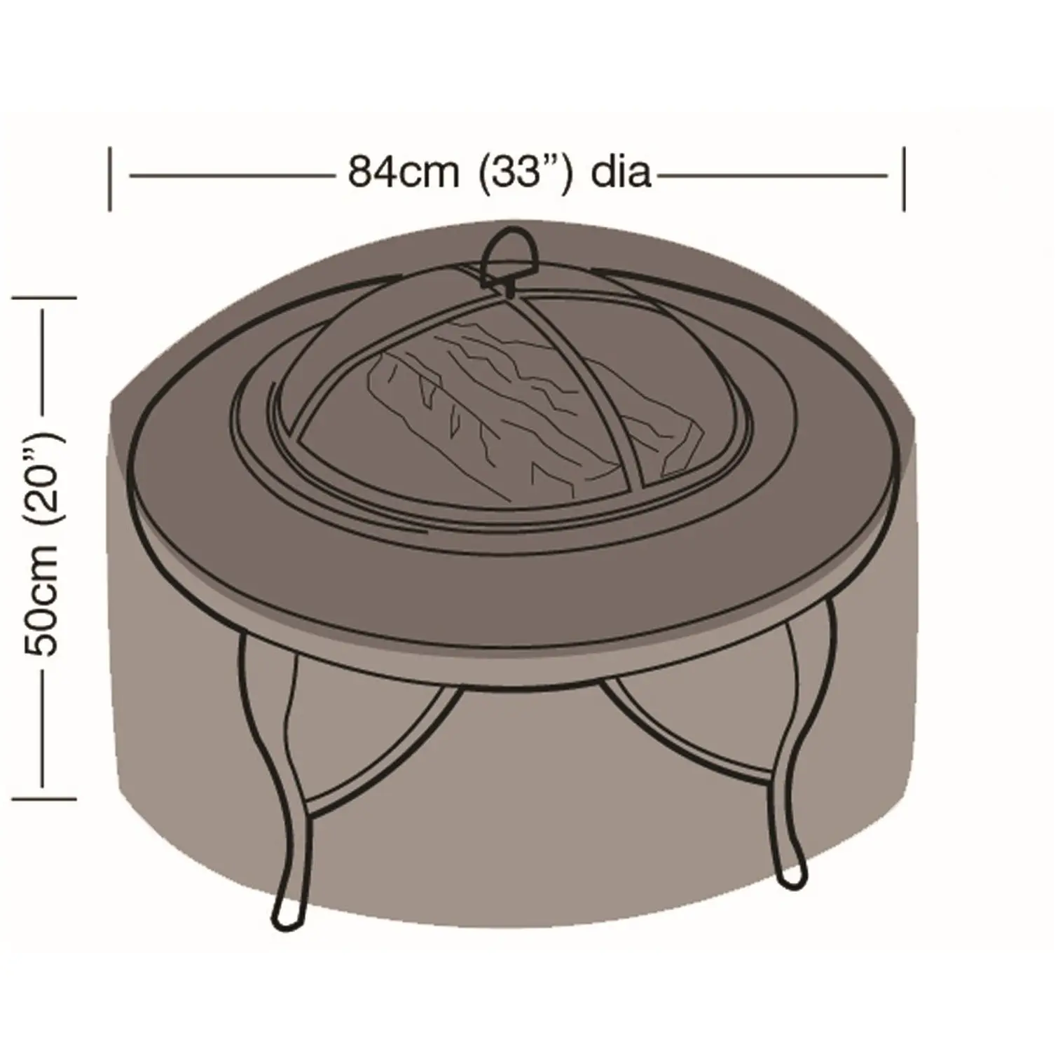 GLD0126_2 Firepit BBQ Cover