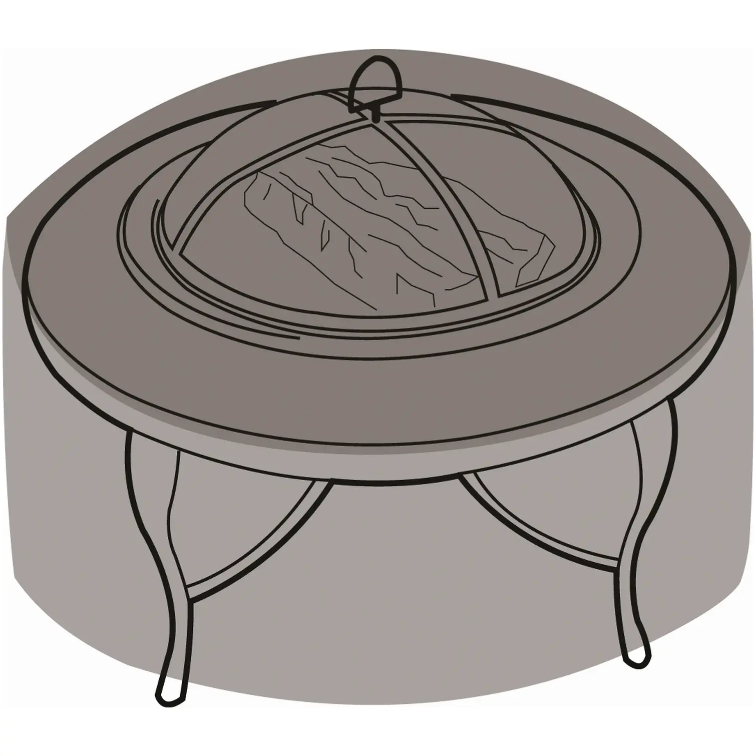 GLD0126_3 Firepit BBQ Cover