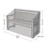 GLD0130_1 2 Seater Bench Cover