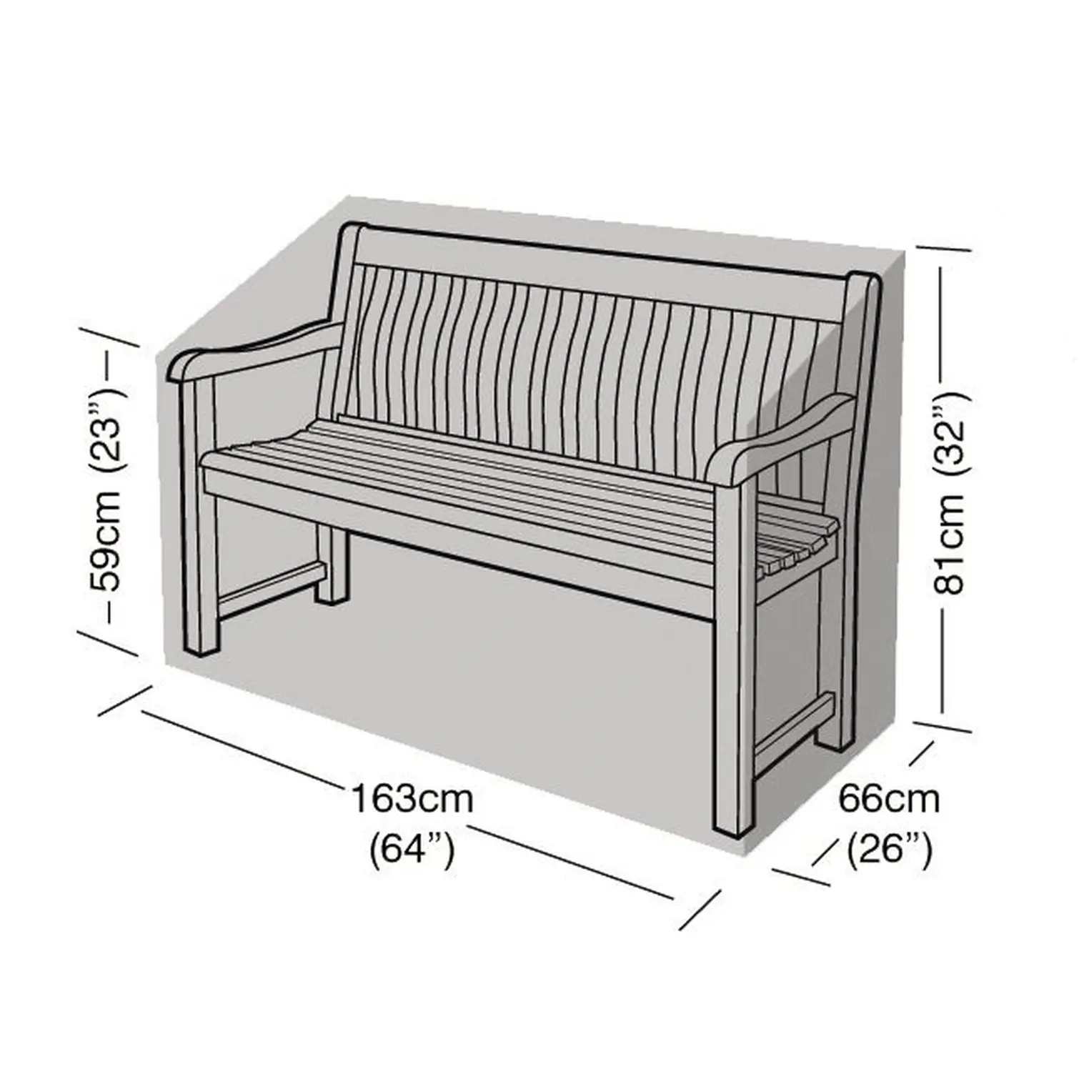 GLD0132_1 3 Seater Bench Cover
