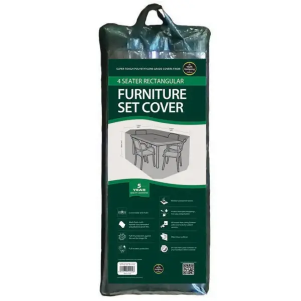 4 Seater Rectangle Patio Set Cover