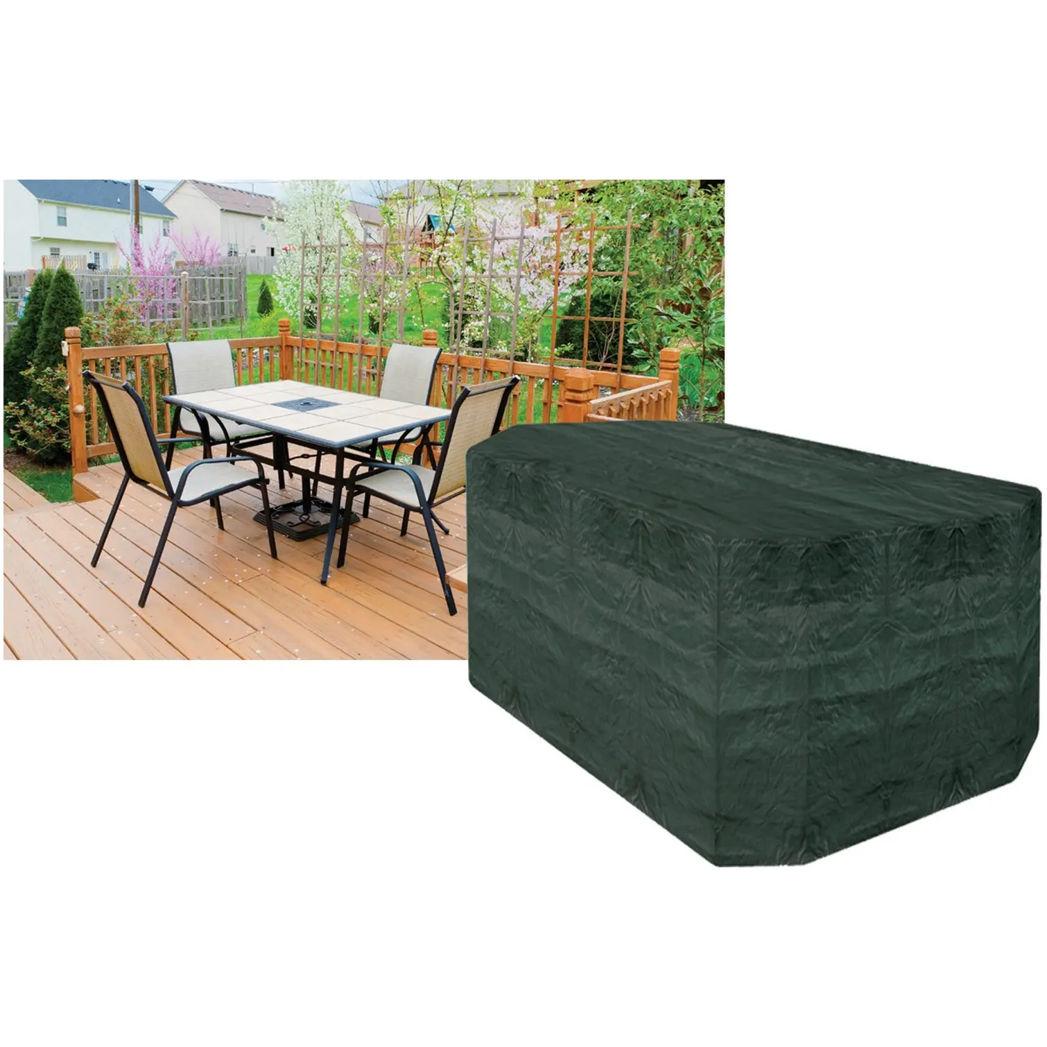 GLD0153_2 4 Seater Rectangle Patio Set Cover