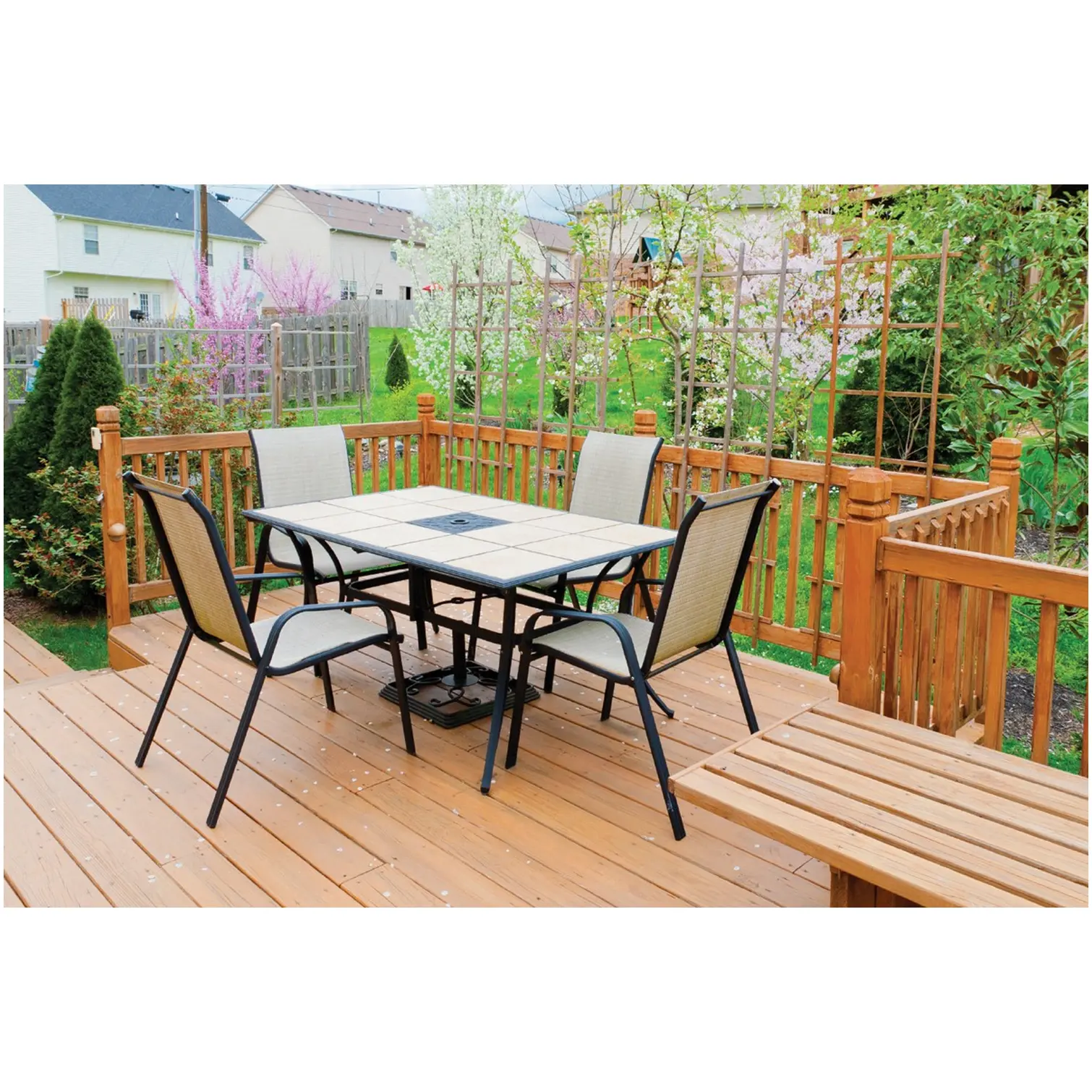 GLD0153_5 4 Seater Rectangle Patio Set Cover