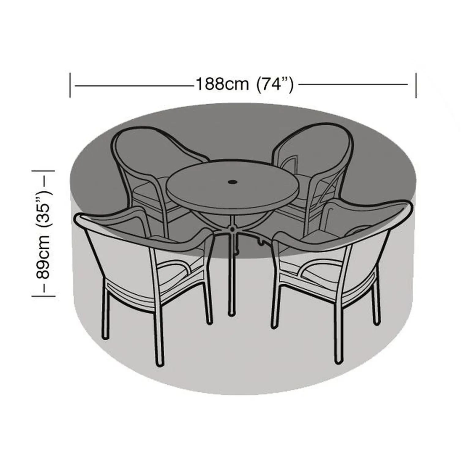 GLD0155_3 Patio Set Cover Medium