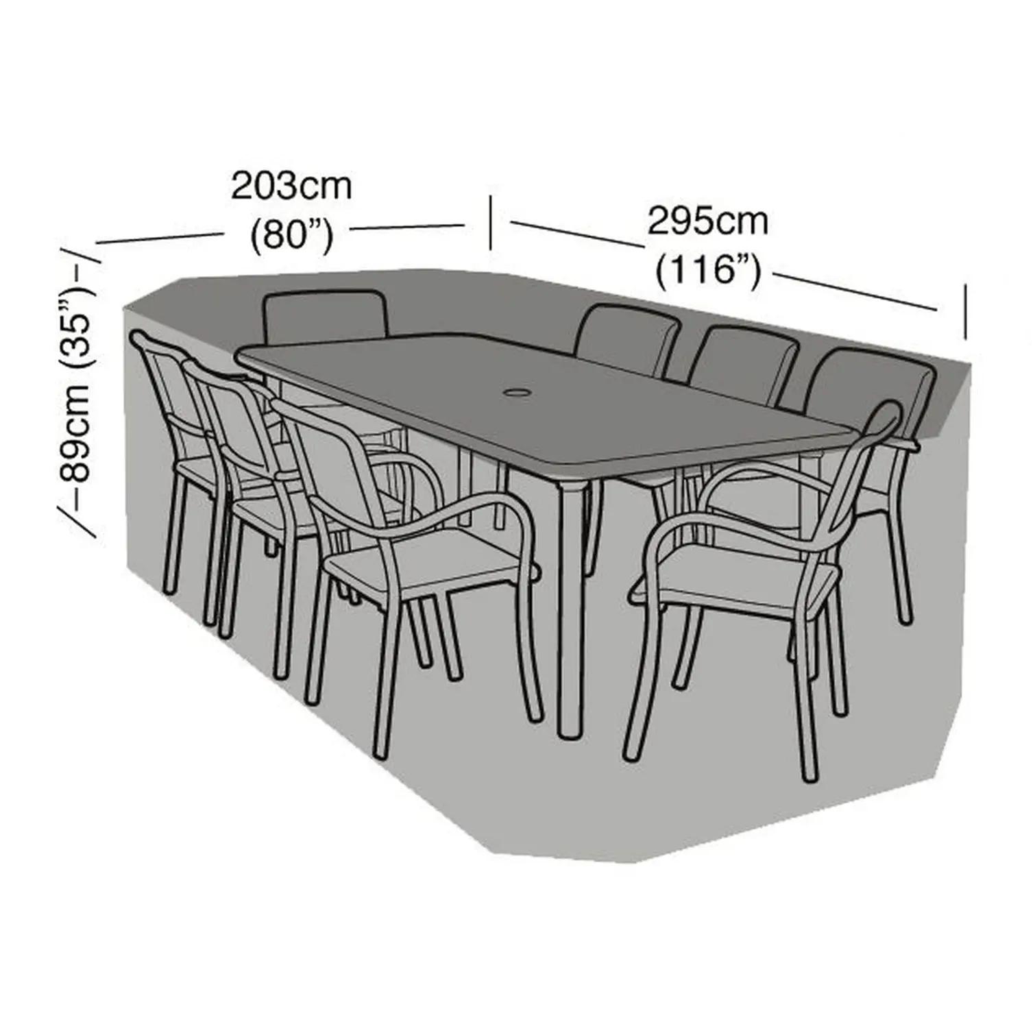 GLD0156_3 Patio Set Cover Large