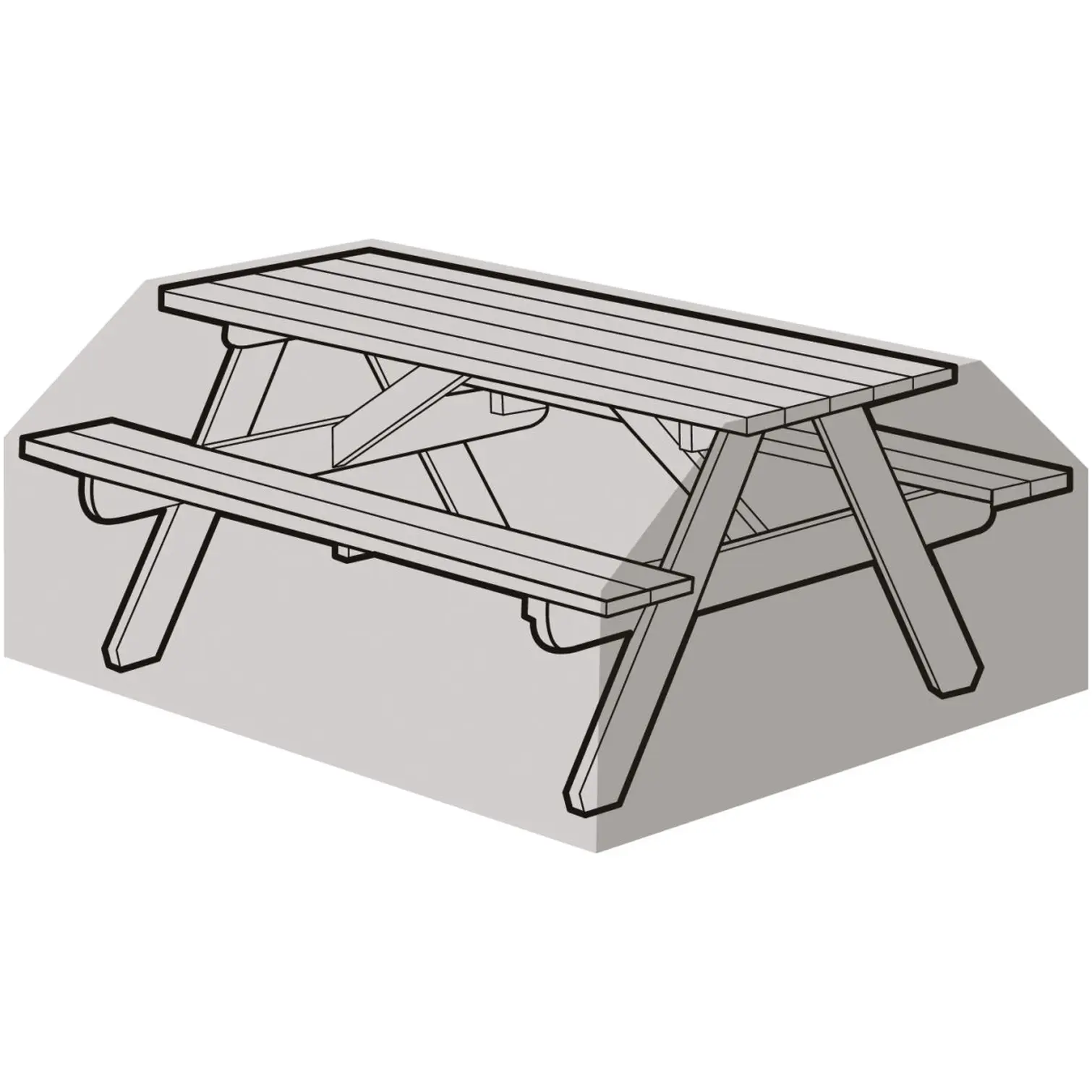 GLD0158 6 Seater Patio Set Cover