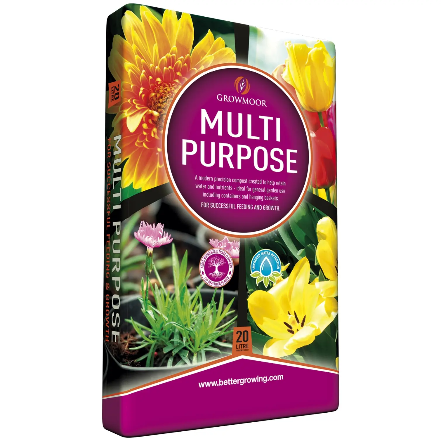 GRO0003 Growmoor Multi-Purpose Compost 20ltr