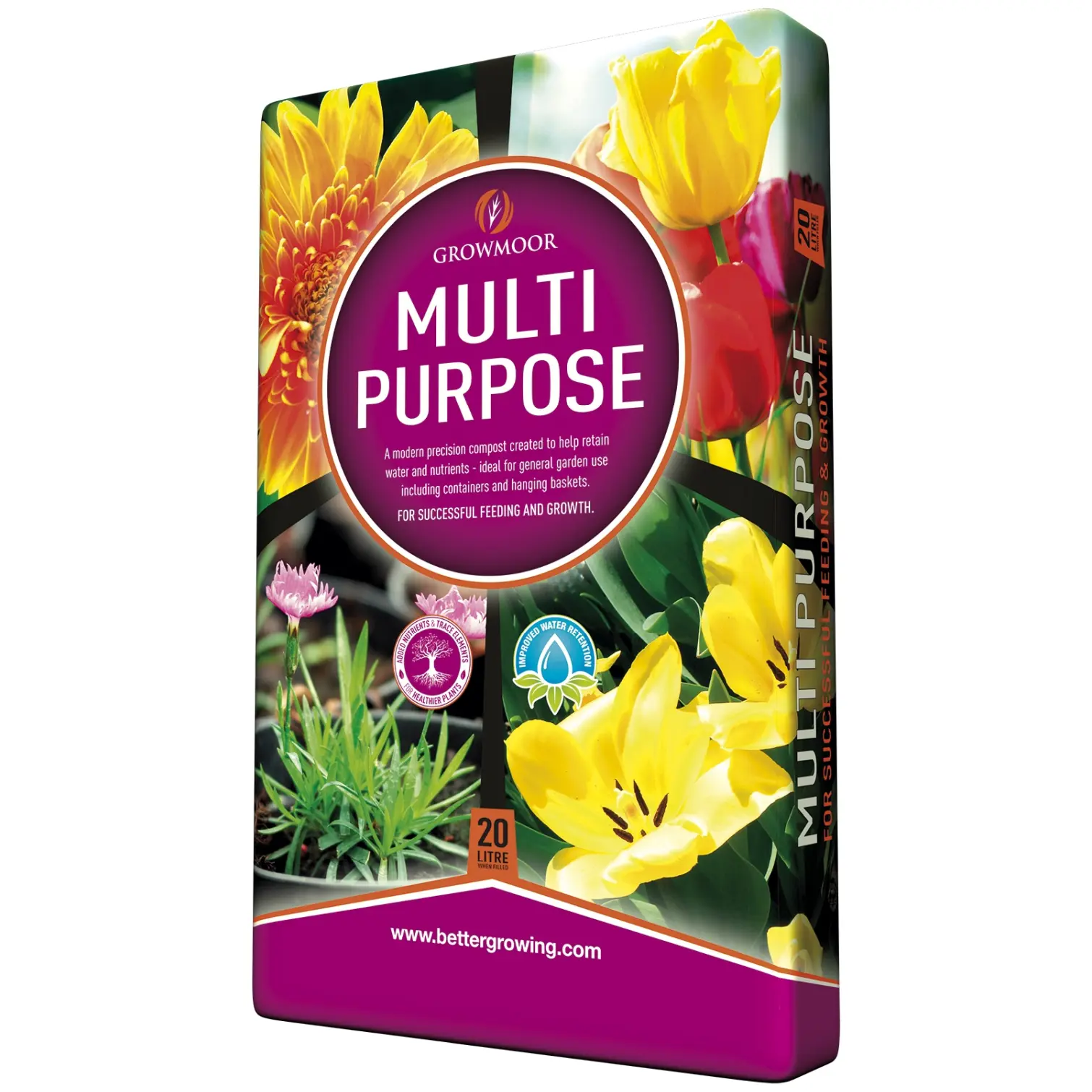 GRO0003_1 Growmoor Multi-Purpose Compost 20ltr