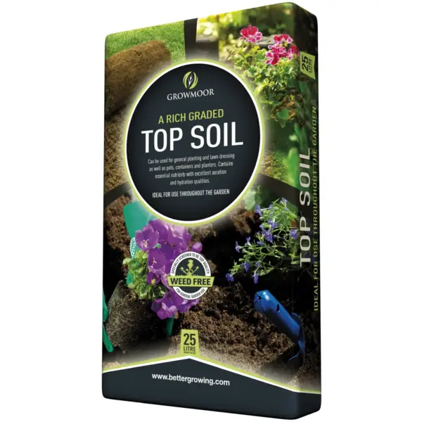 GRO0030 Growmoor Top Soil 25ltr