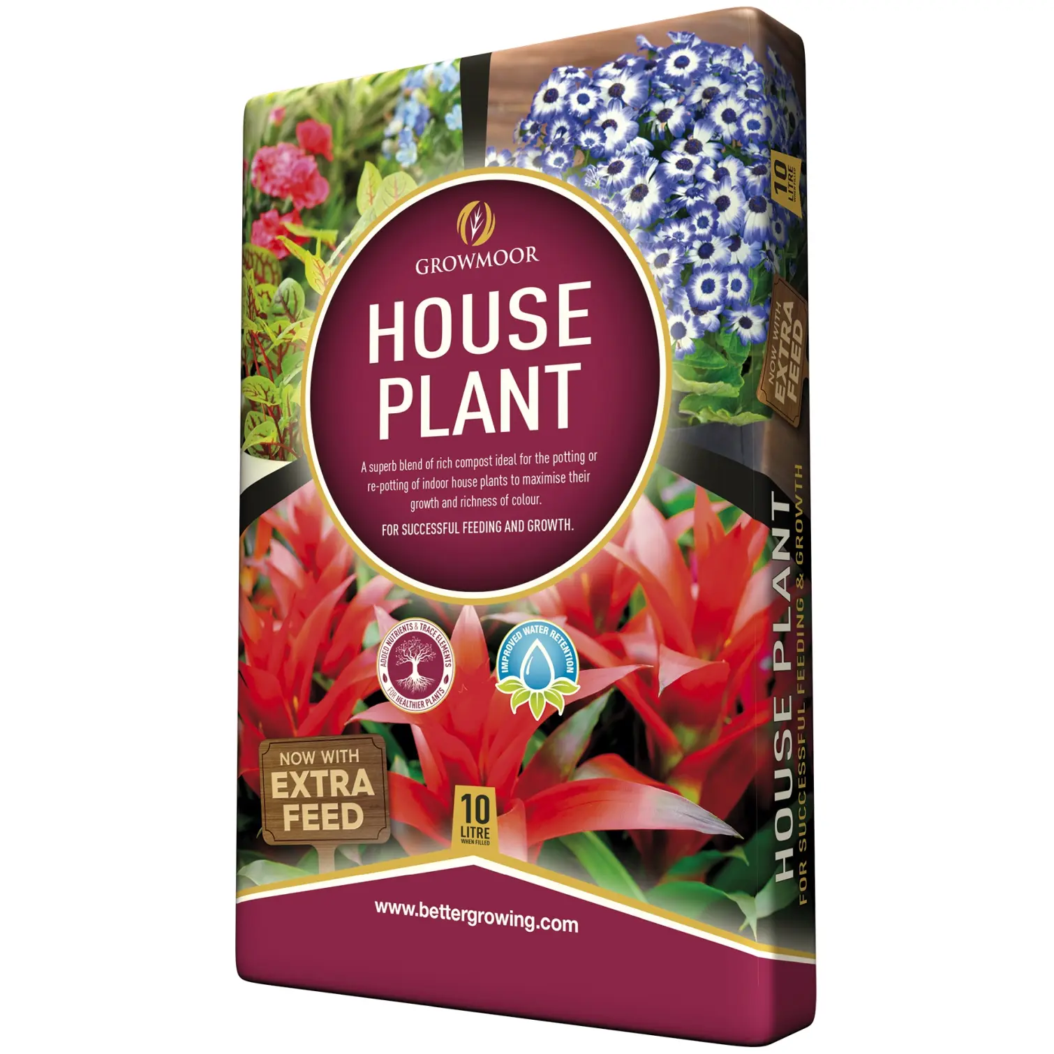 GRO0050_1 Growmoor Houseplant Compost 10ltr