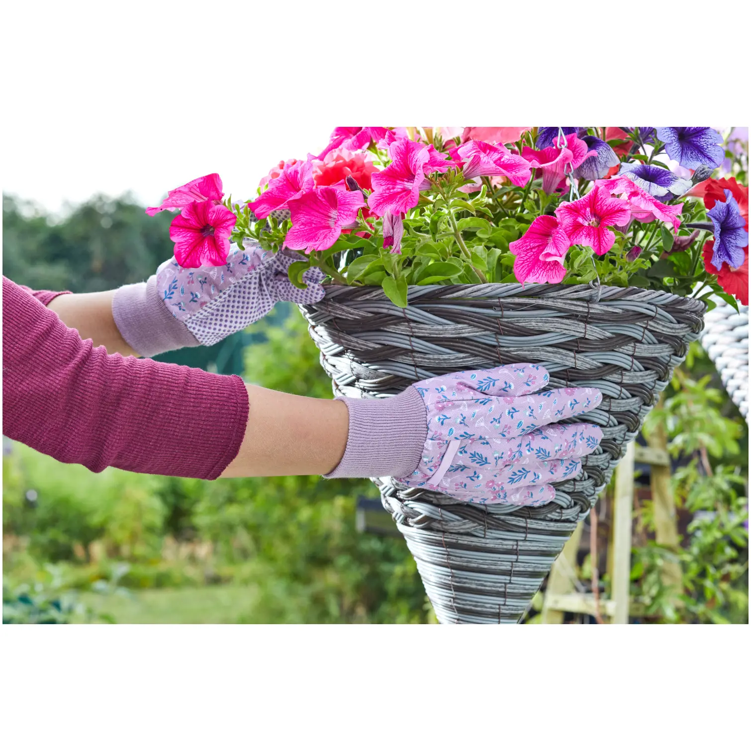 GSU0091_3 Briers Flowerfield Cotton Grips Medium Triple Pack